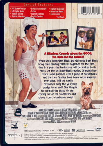 Family Reunion : The Movie New (DVD 2003) Comedy Seville OOP *001