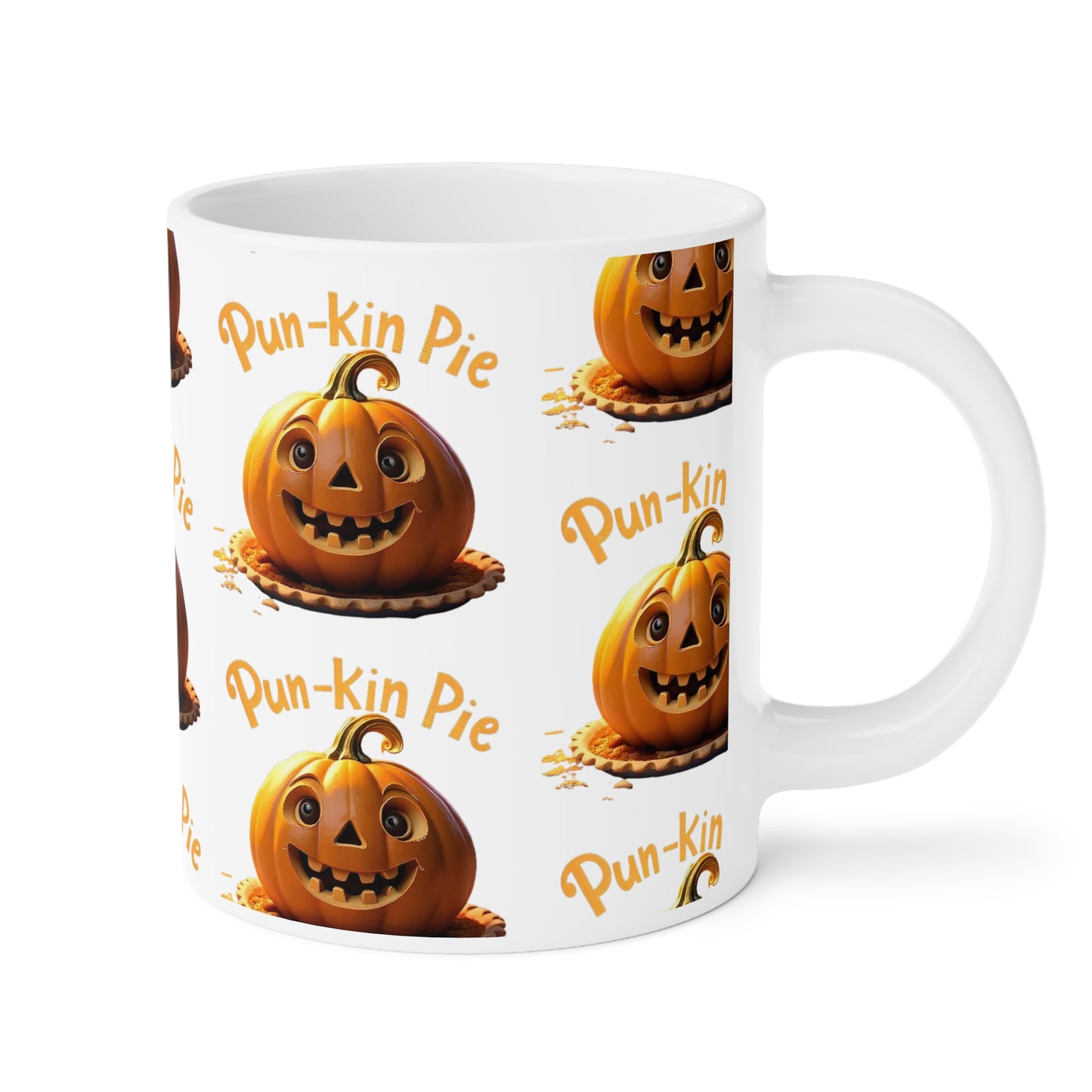 Pun-Kin Pie Design Pattern Ceramic Mugs (11oz\15oz\20oz)