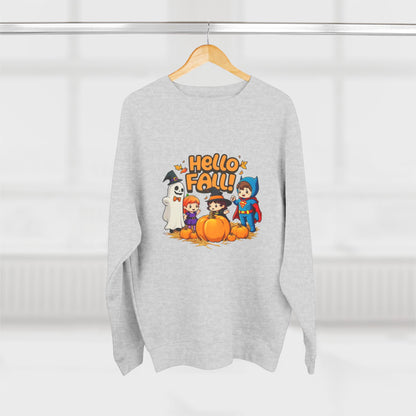 Hello Fall Design Unisex Crewneck Sweatshirt