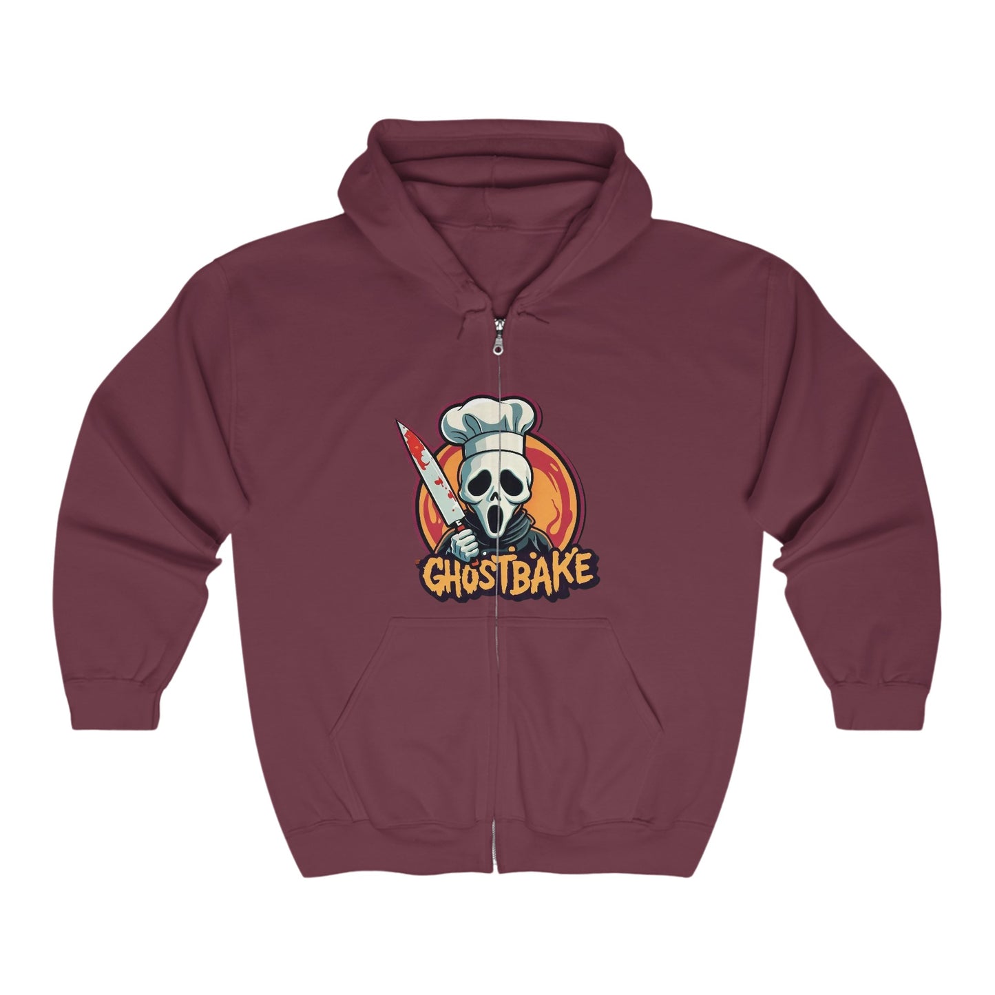 Sudadera unisex con capucha y cremallera completa Heavy Blend™ de Ghostbake