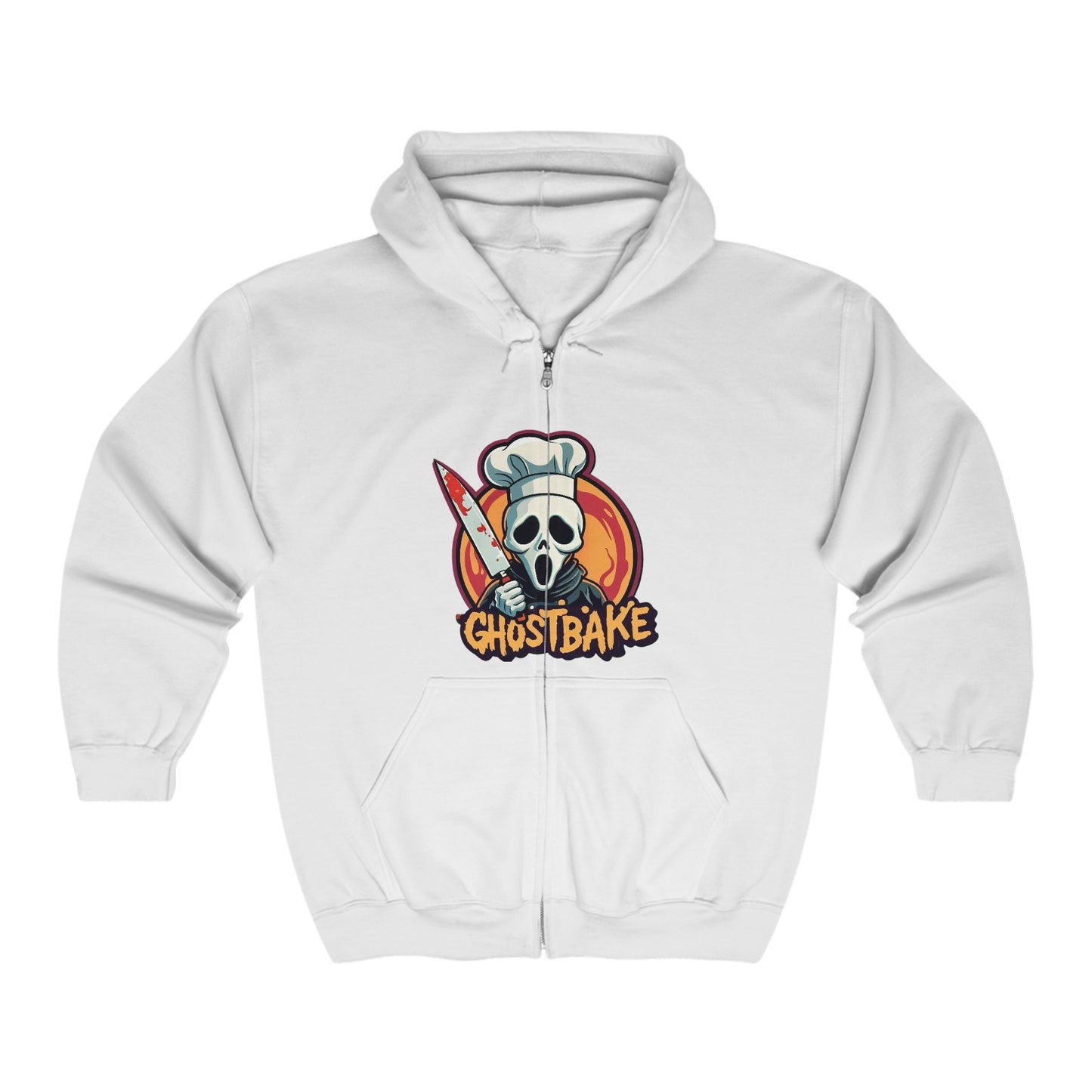 Sudadera unisex con capucha y cremallera completa Heavy Blend™ de Ghostbake