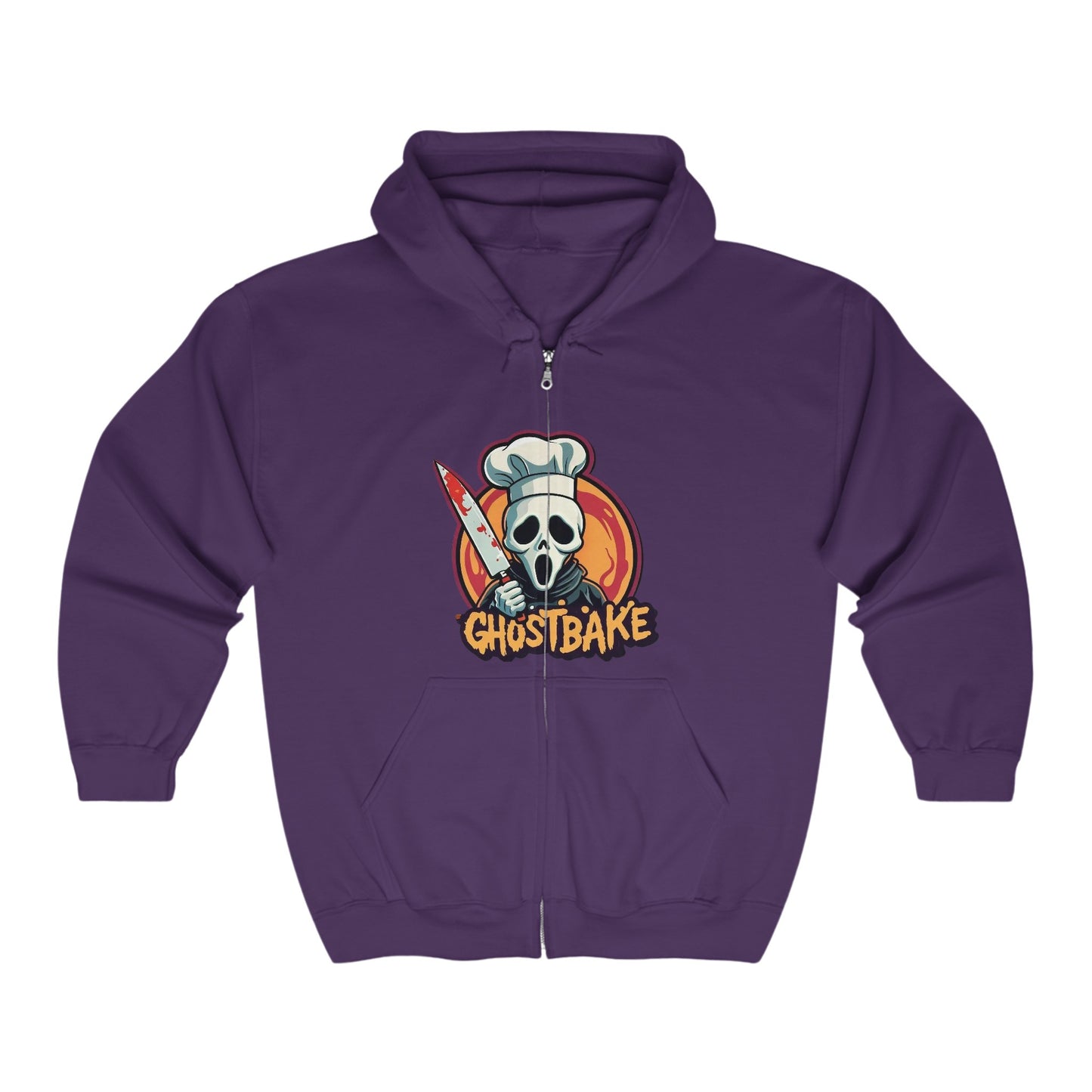 Sudadera unisex con capucha y cremallera completa Heavy Blend™ de Ghostbake