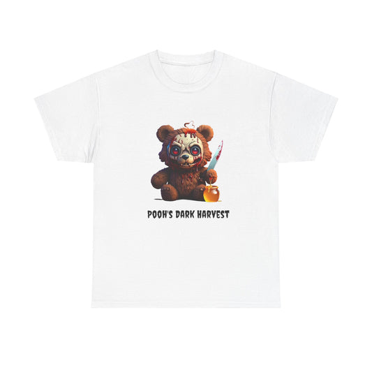 Camiseta unisex de algodón grueso con diseño de la cosecha oscura de Pooh