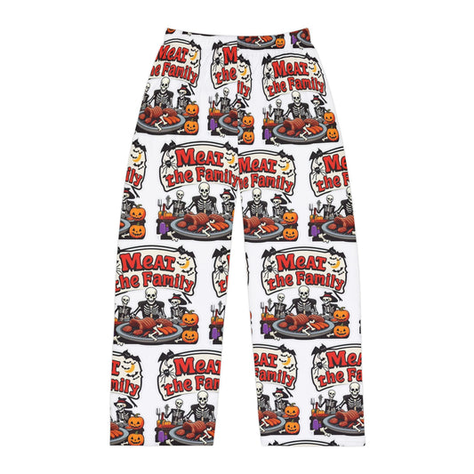 Meat the Family Men's Pajama Pants (AOP)