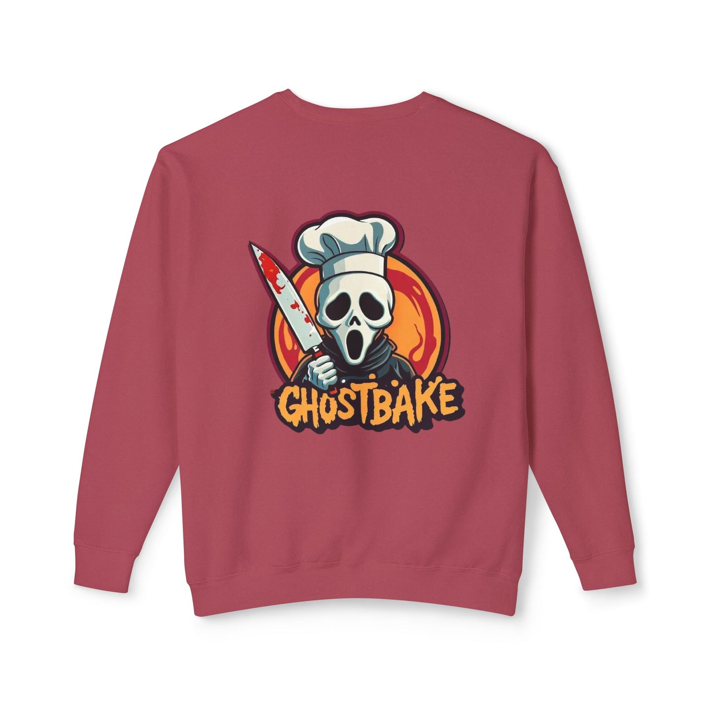 Ghostbake (Front & Back) Unisex Lightweight Crewneck Sweatshirt