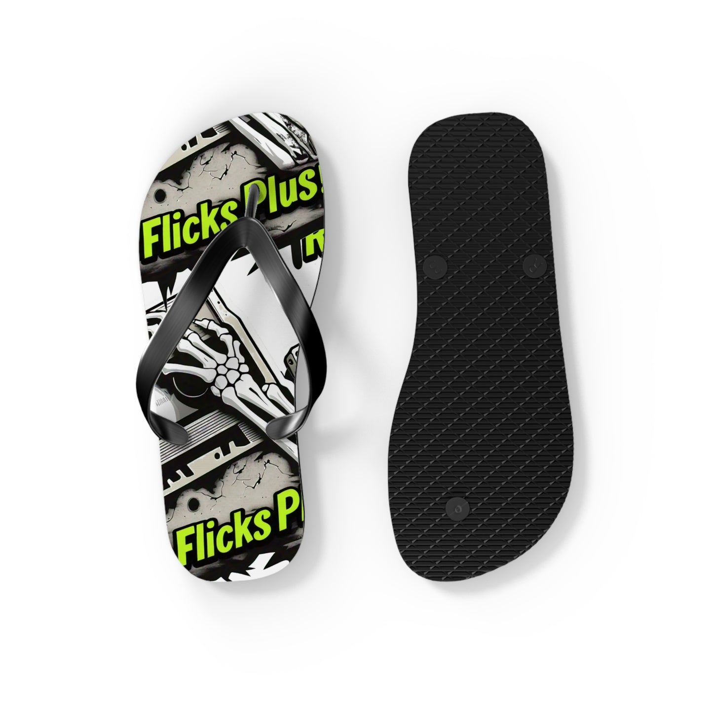 Rare Flicks Plus! Logo Flip Flops