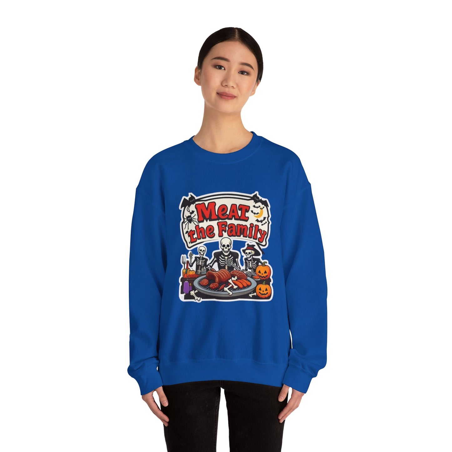 Meat the Family Unisex Heavy Blend™ Crewneck Sweatshirt