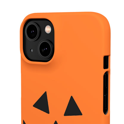 Estuche para teléfono con forma de calabaza tradicional y fundas a presión