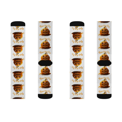 Pun-Kin Pie Design Pattern Sublimation Socks