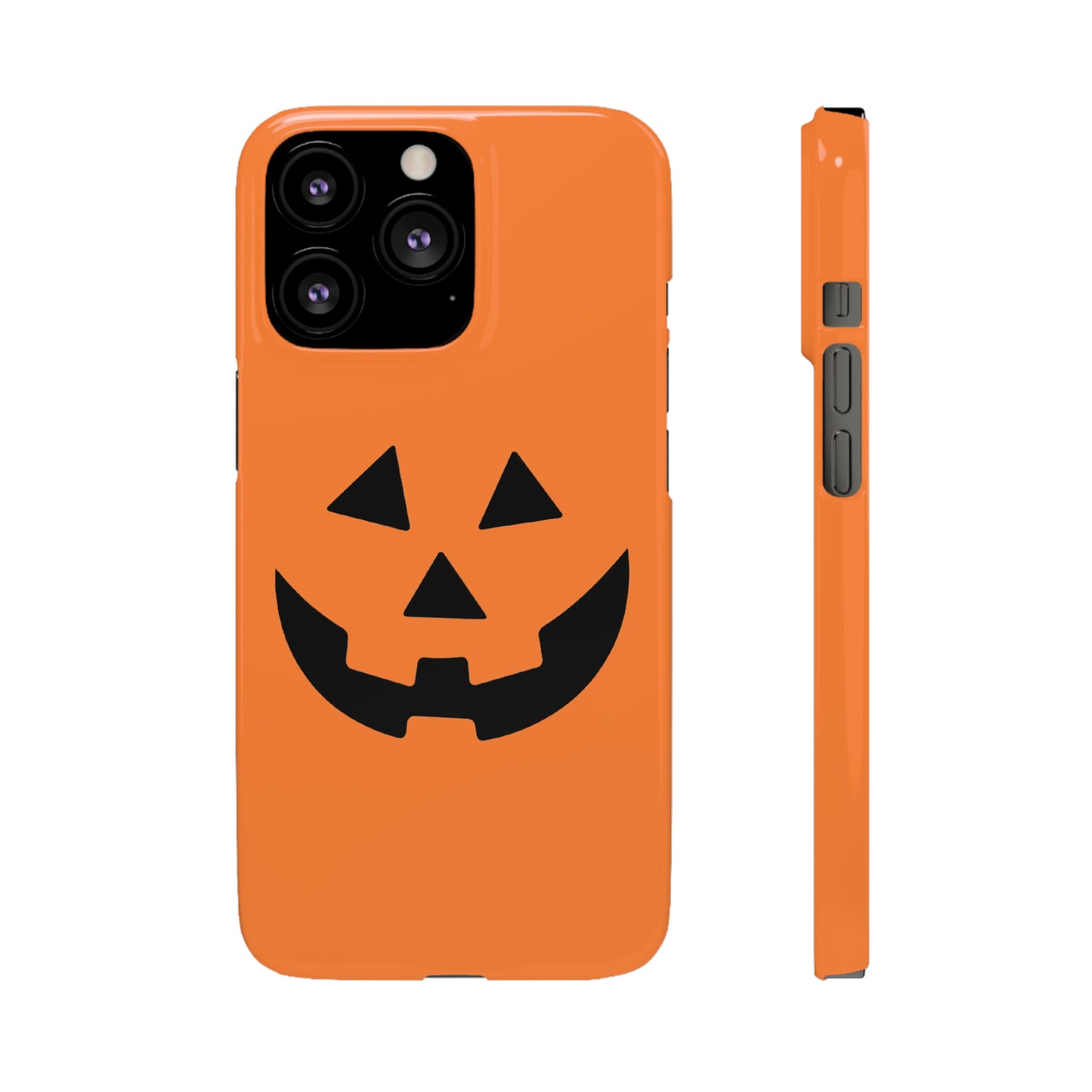 Estuche para teléfono con forma de calabaza tradicional y fundas a presión