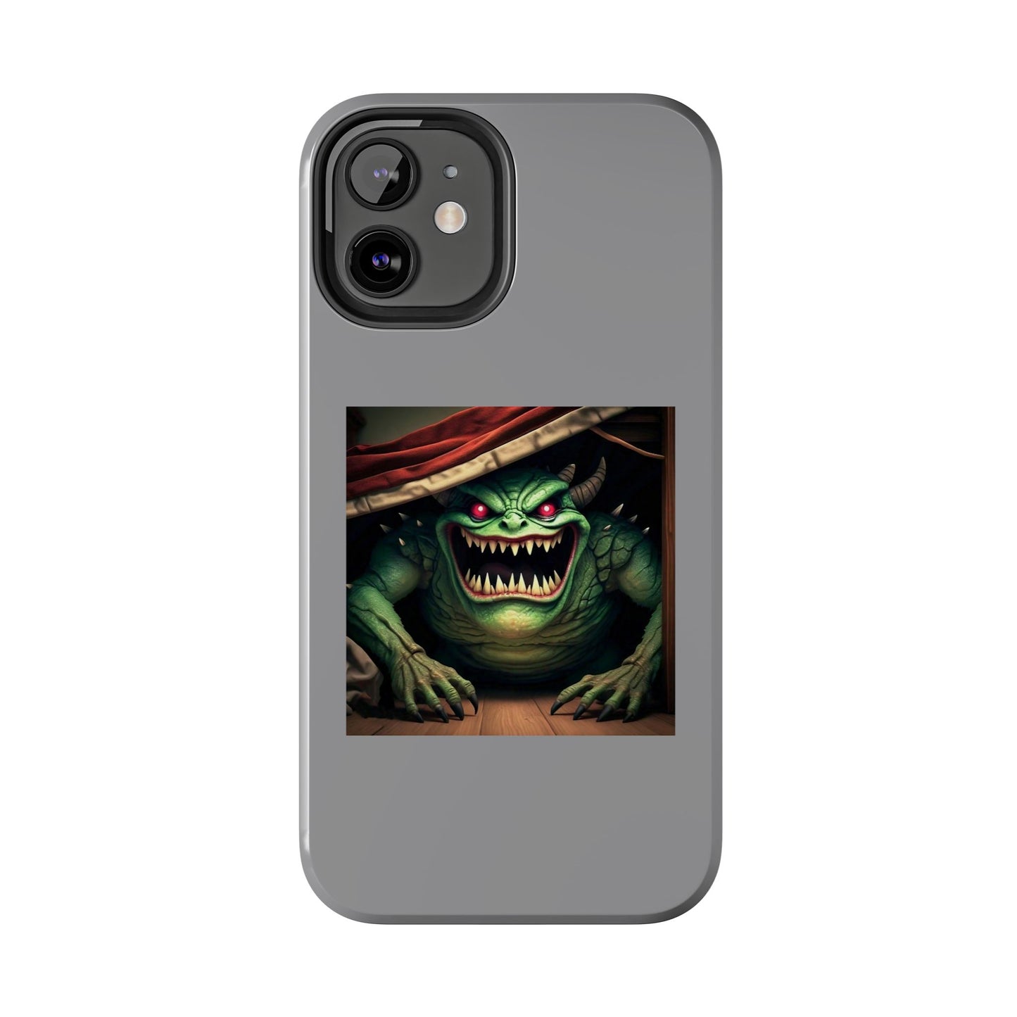 Sock Thief Monster Under the Bed Design Tough Phone Cases