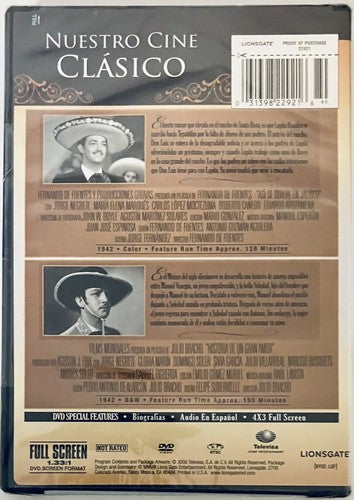 Asi Se Quiere en Jalisco & Historia Un Gran Amor (DVD, 1942) B&W SPN NEW*GR3 image 2