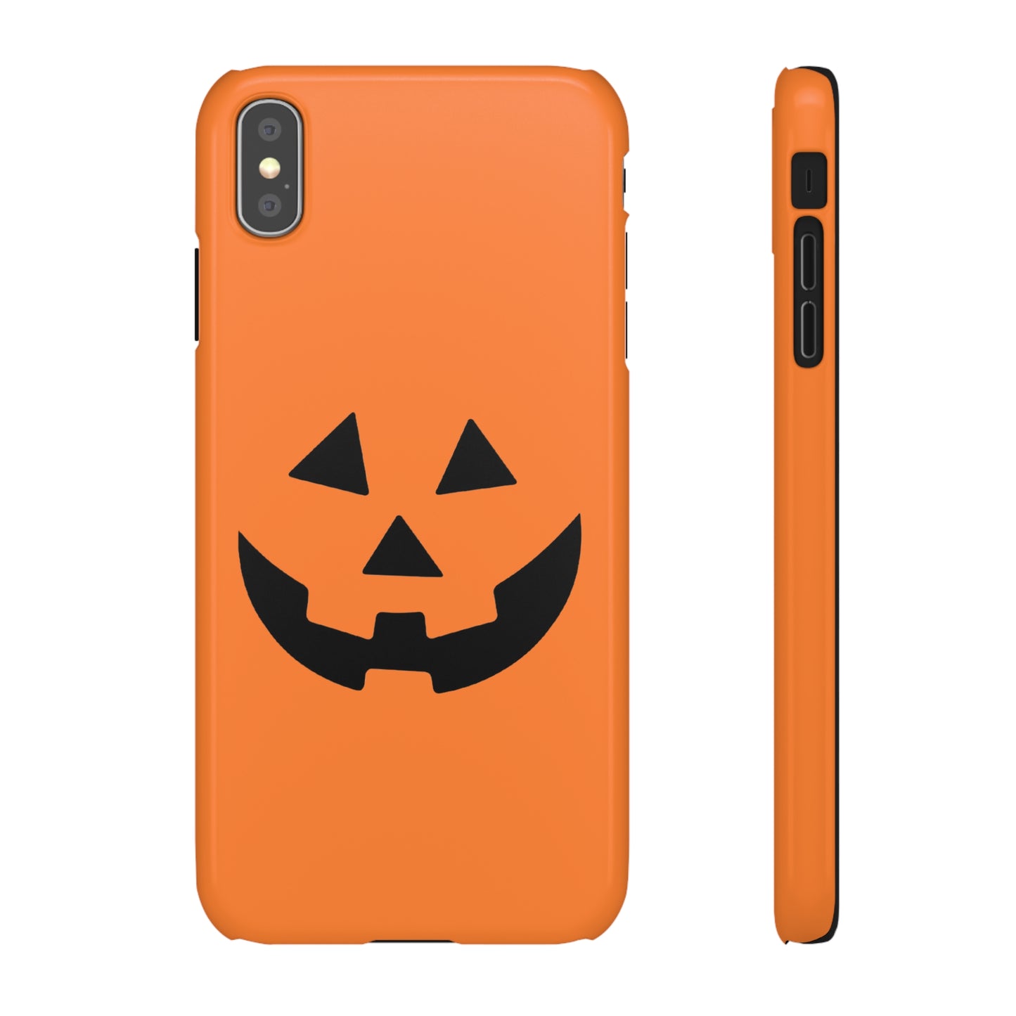 Estuche para teléfono con forma de calabaza tradicional y fundas a presión