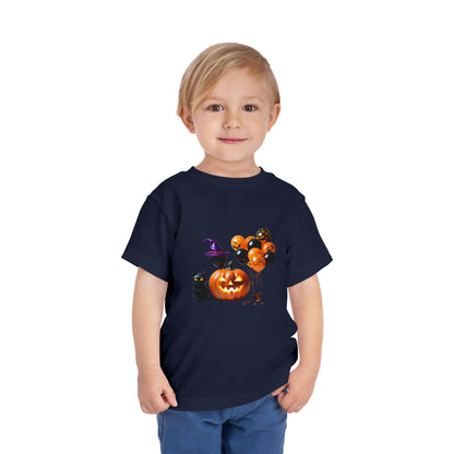 Halloween Scene Toddler Short Sleeve Tee