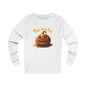 Cozy Pun-Kin Pie Long Sleeve Tee - Soft Unisex Jersey Shirt for Fall