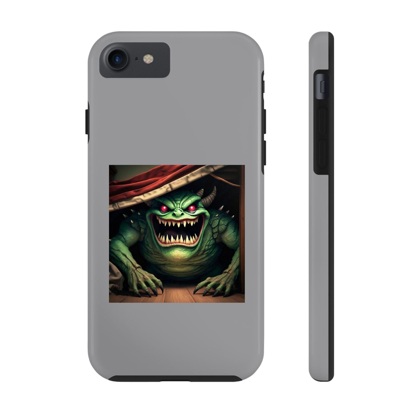 Sock Thief Monster Under the Bed Design Tough Phone Cases