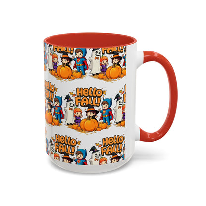 Hello Fall Design Accent Coffee Mug (11, 15oz)