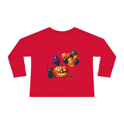 Pun-Kin Pie Design Toddler Long Sleeve Tee