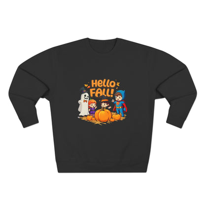 Hello Fall Design Unisex Crewneck Sweatshirt