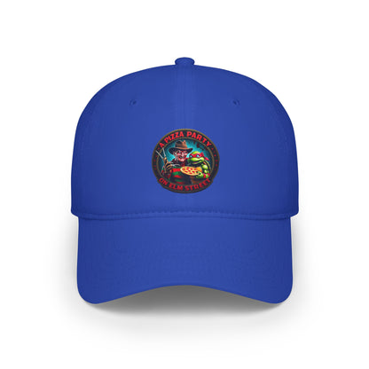 Gorra de béisbol de perfil bajo Una fiesta de pizza en Elm Street