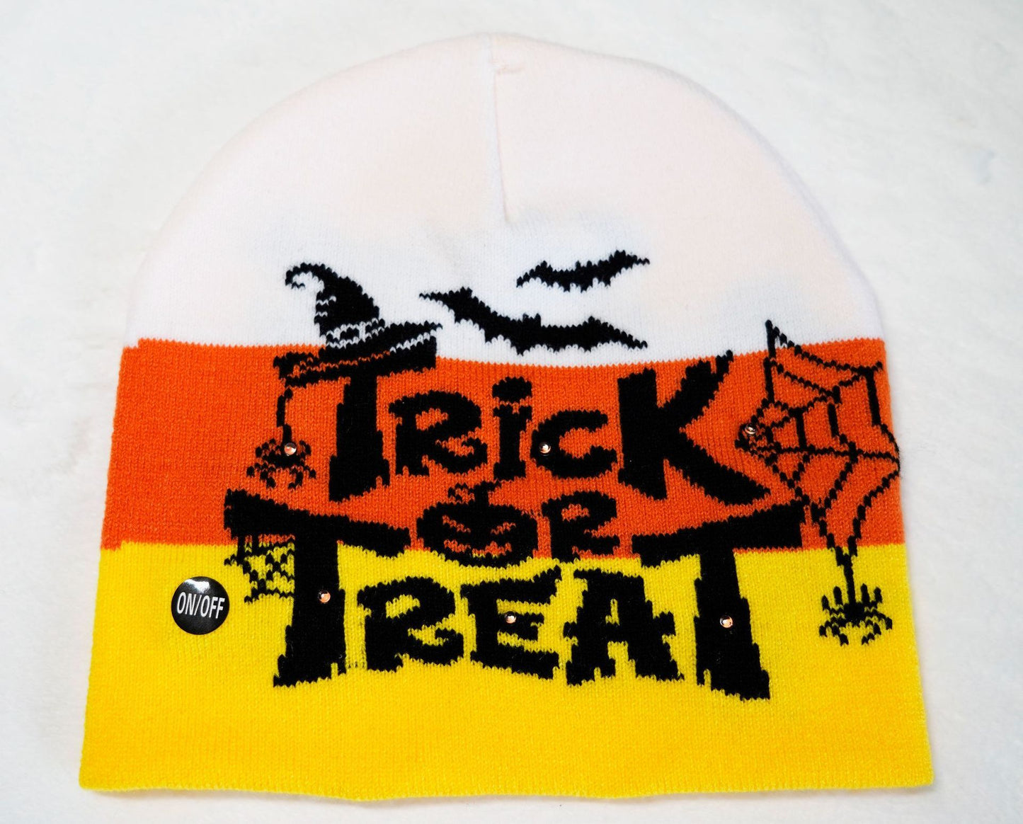 Halloween Horror Expression Luminescent Lamp Knitted Hat