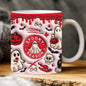 Halloween Pumpkin Ceramic Coffee Mug Red 350ml