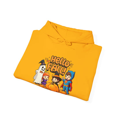 Hello Fall Design Unisex Heavy Blend™ Hooded Sweatshirt