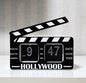 Retro Movie Clapper Board Flip Clock