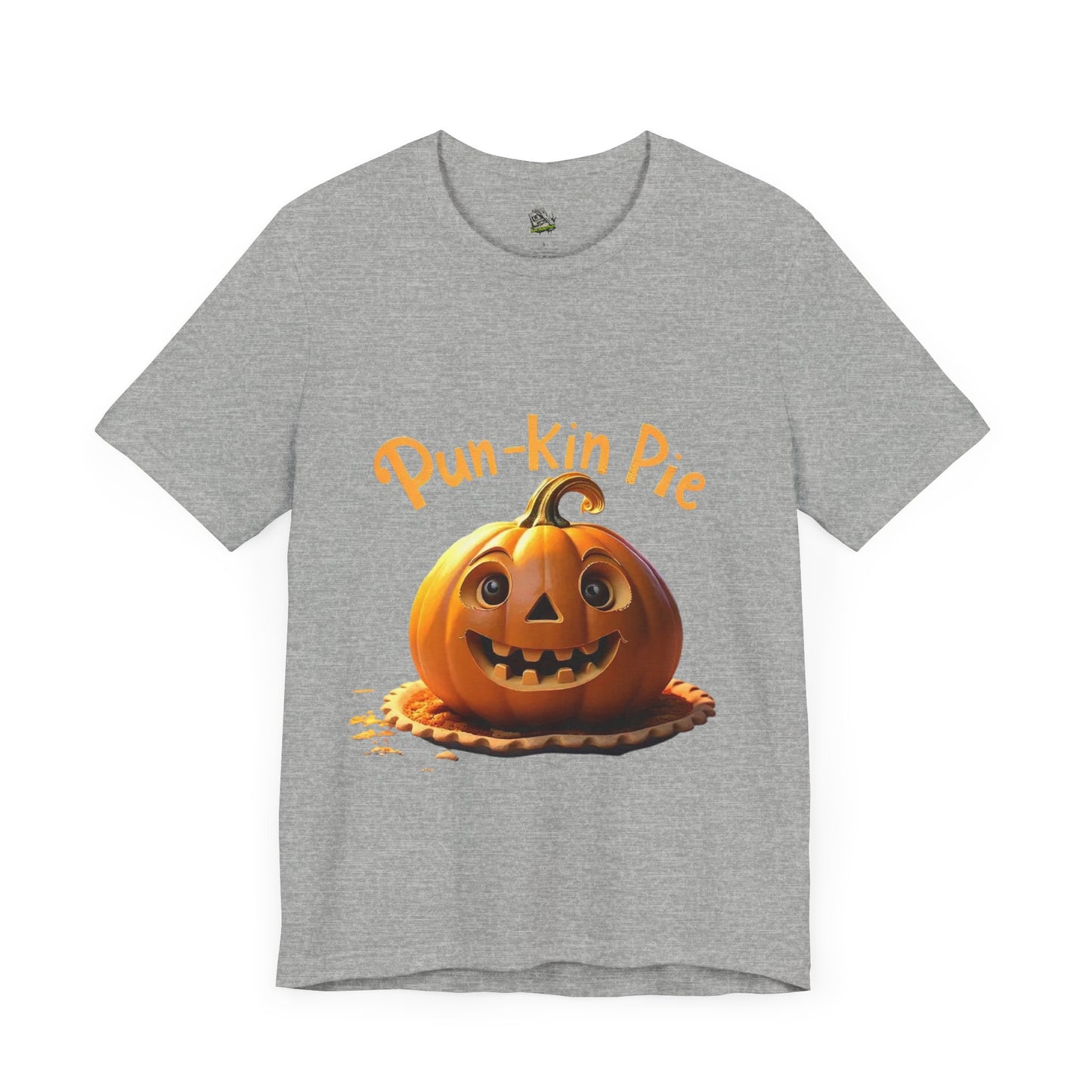 Camiseta Pun-Kin Pie: camiseta unisex de manga corta de jersey suave para otoño