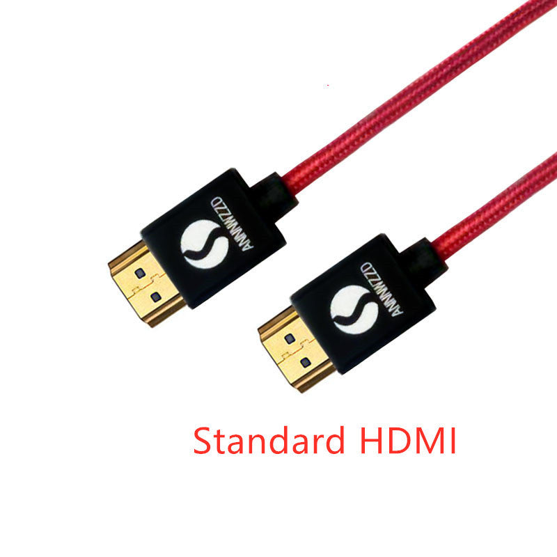 Mini HDMI To HDMI Cable Portable Monitor Flat Panel To TV 2.0 Conversion Cable