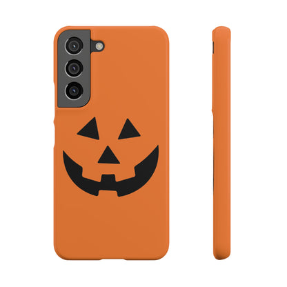 Estuche para teléfono con forma de calabaza tradicional y fundas a presión