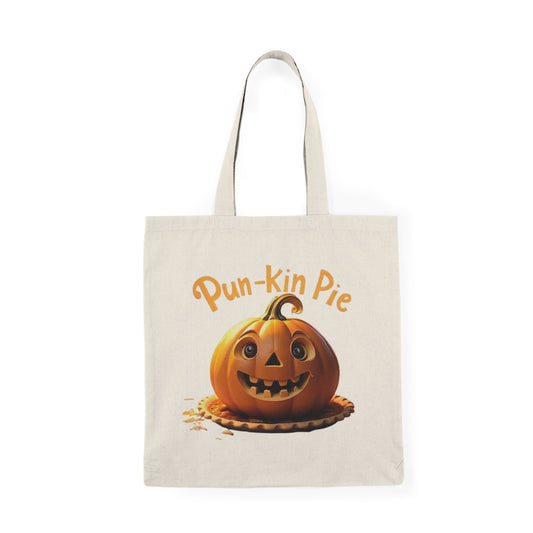 Pun-Kin Pie Cotton Tote Bag