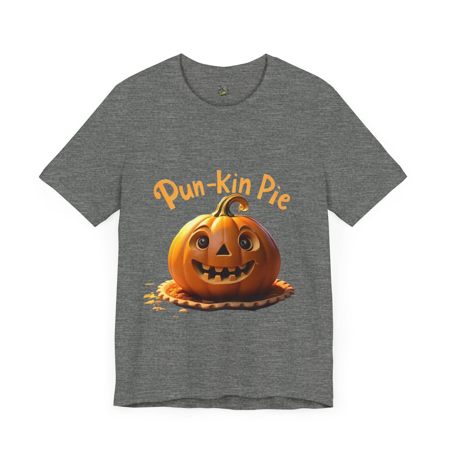 Camiseta Pun-Kin Pie: camiseta unisex de manga corta de jersey suave para otoño