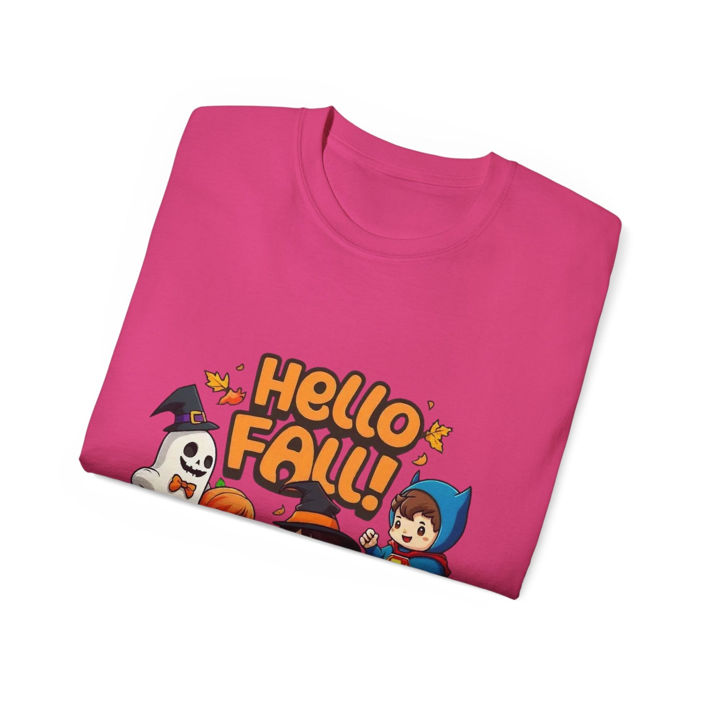 Camiseta unisex de algodón ultrafino con diseño de Hello Fall