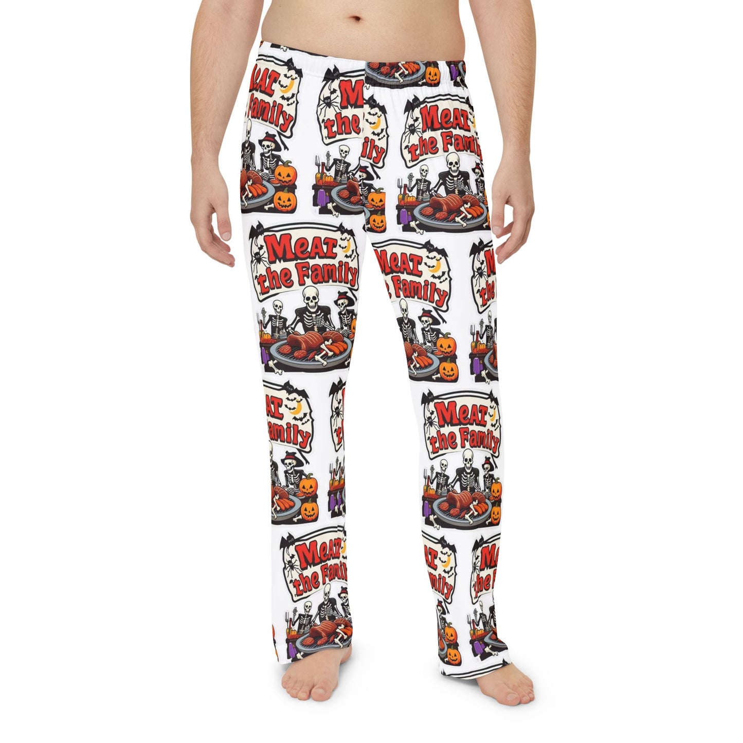 Meat the Family Men's Pajama Pants (AOP)