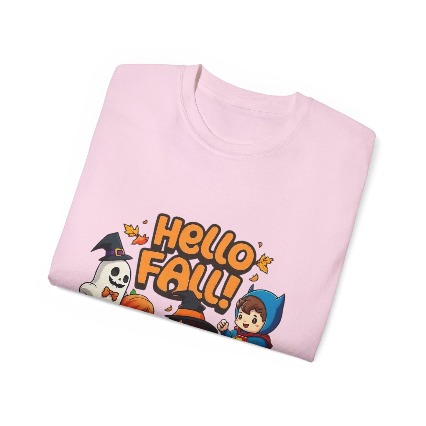 Camiseta unisex de algodón ultrafino con diseño de Hello Fall