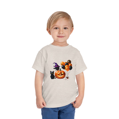 Halloween Scene Toddler Short Sleeve Tee