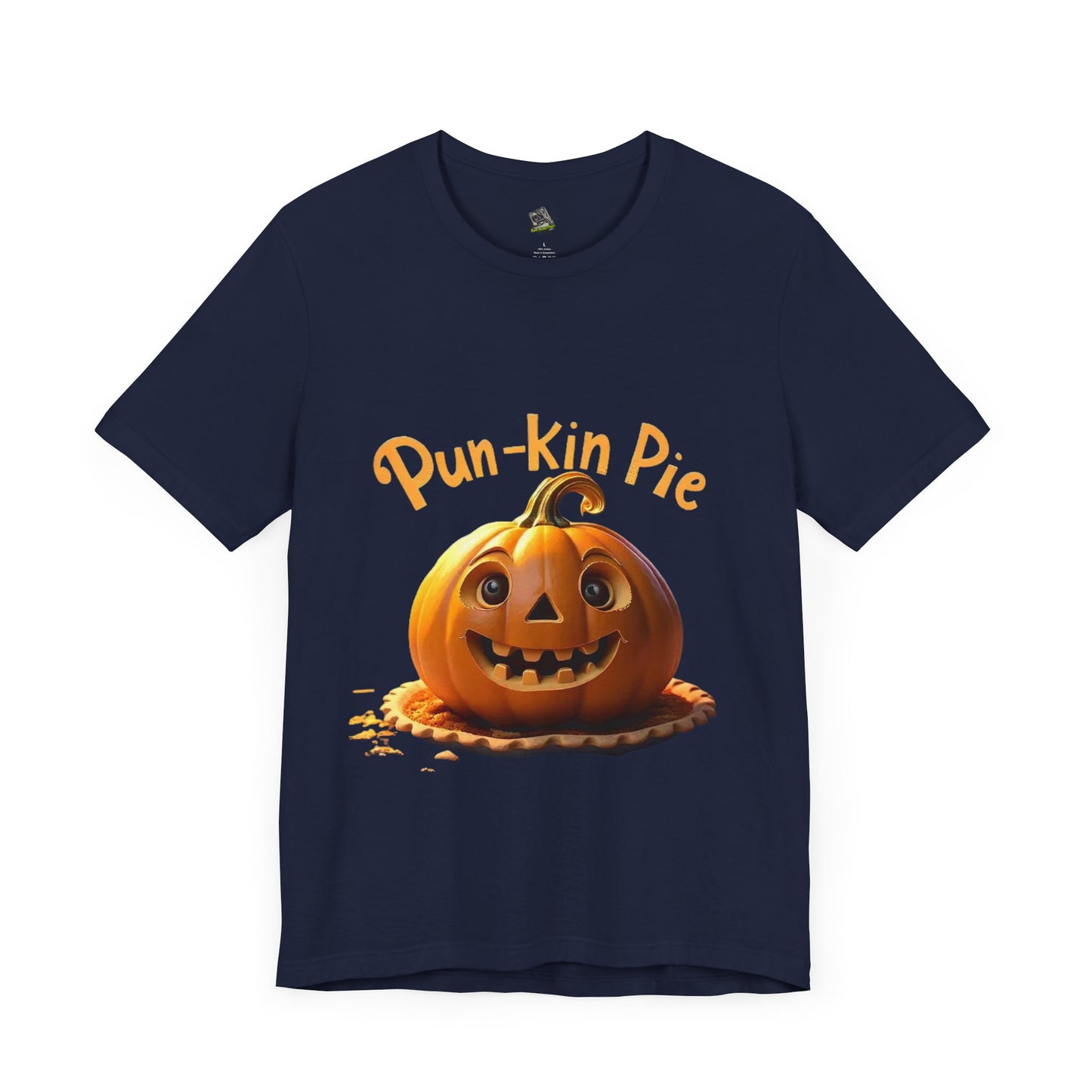 Camiseta Pun-Kin Pie: camiseta unisex de manga corta de jersey suave para otoño