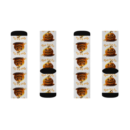 Pun-Kin Pie Design Pattern Sublimation Socks