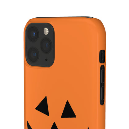 Estuche para teléfono con forma de calabaza tradicional y fundas a presión