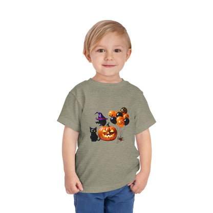 Halloween Scene Toddler Short Sleeve Tee