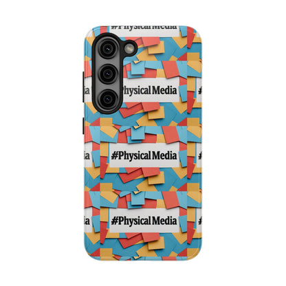 #PhysicalMedia Pattern Tough Phone Case