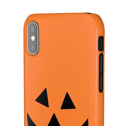 Estuche para teléfono con forma de calabaza tradicional y fundas a presión