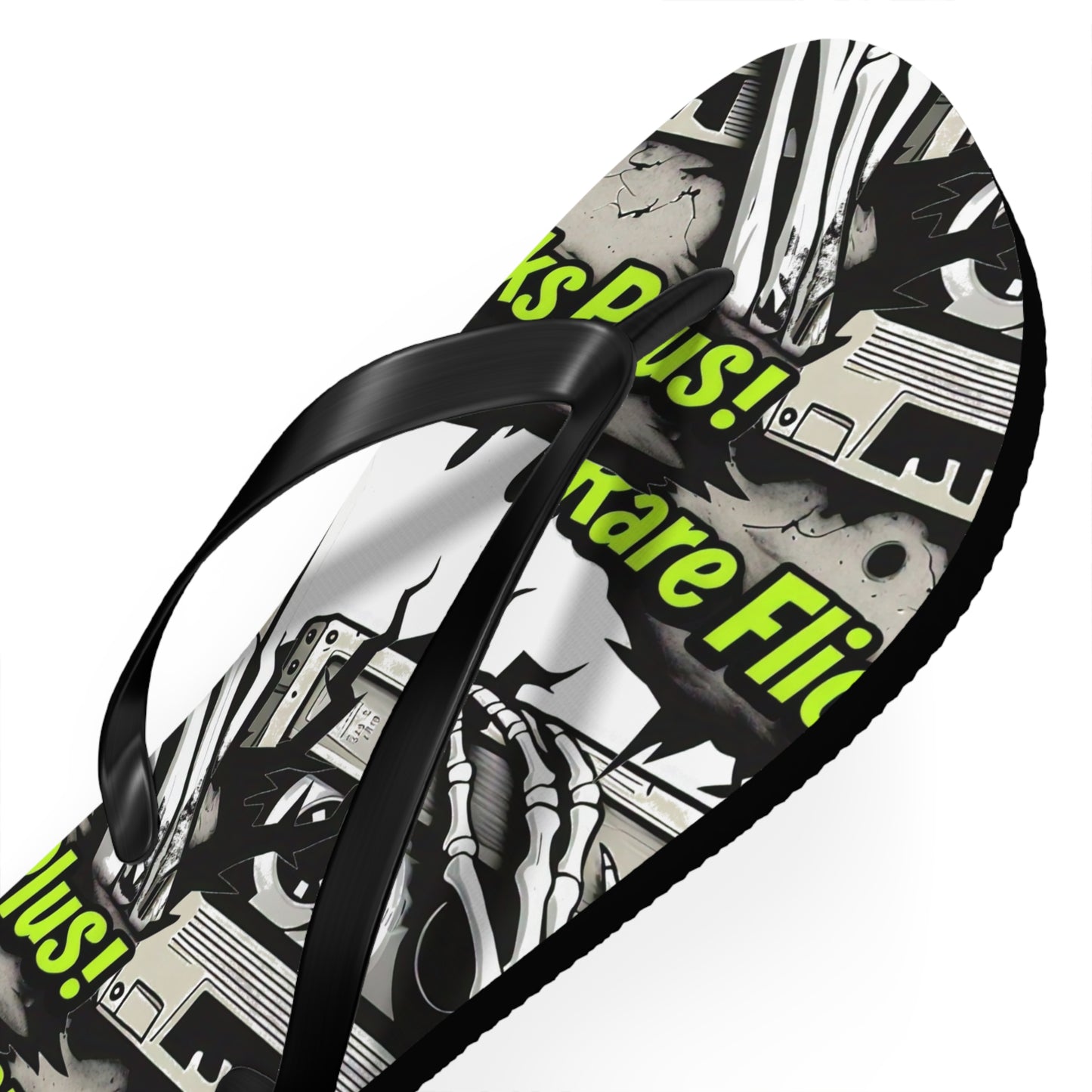 Rare Flicks Plus! Logo Flip Flops