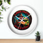 A Pizza Party on Elm Street Wall Clock