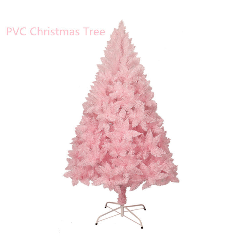 Árbol de Navidad con degradado puntiagudo de color rosa