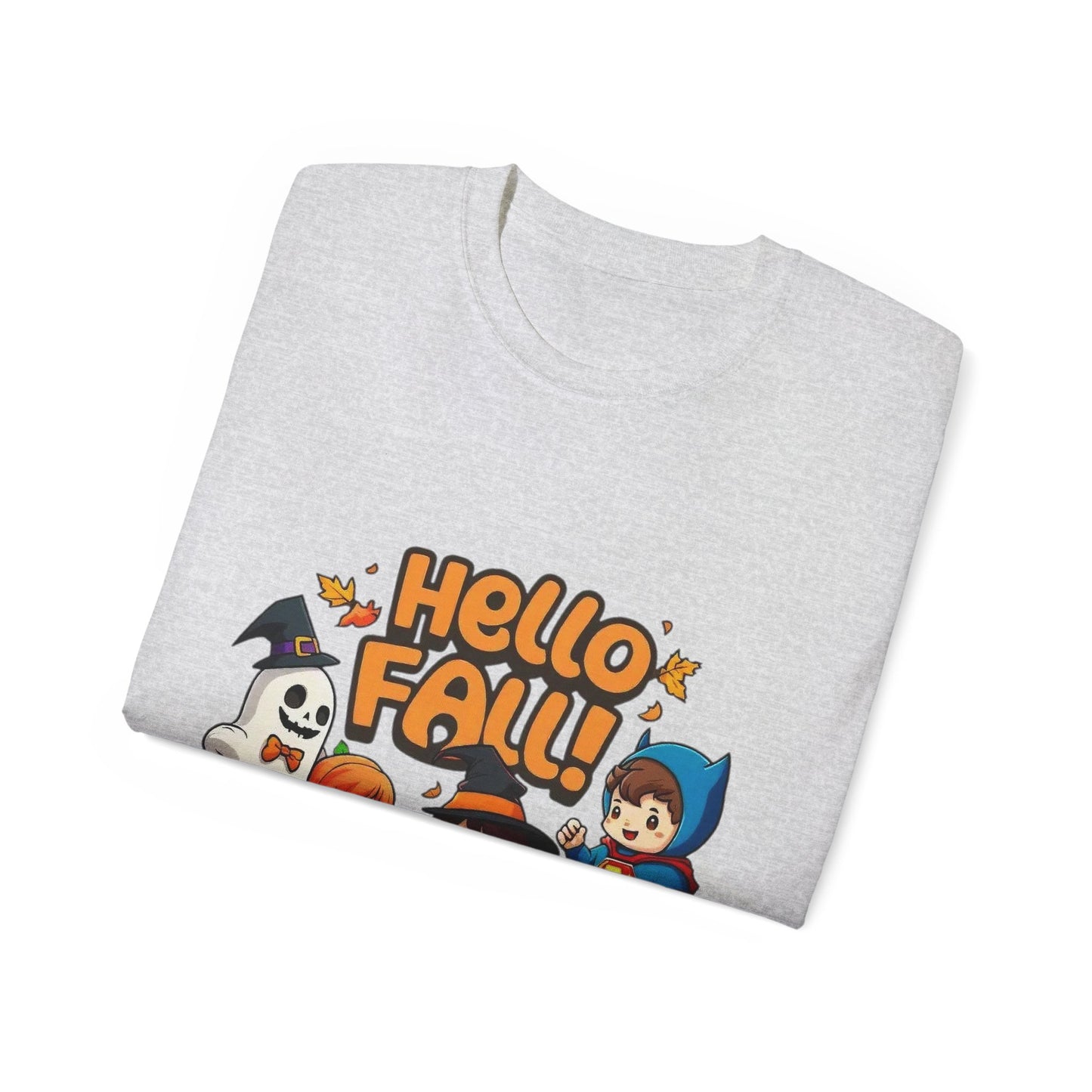 Camiseta unisex de algodón ultrafino con diseño de Hello Fall