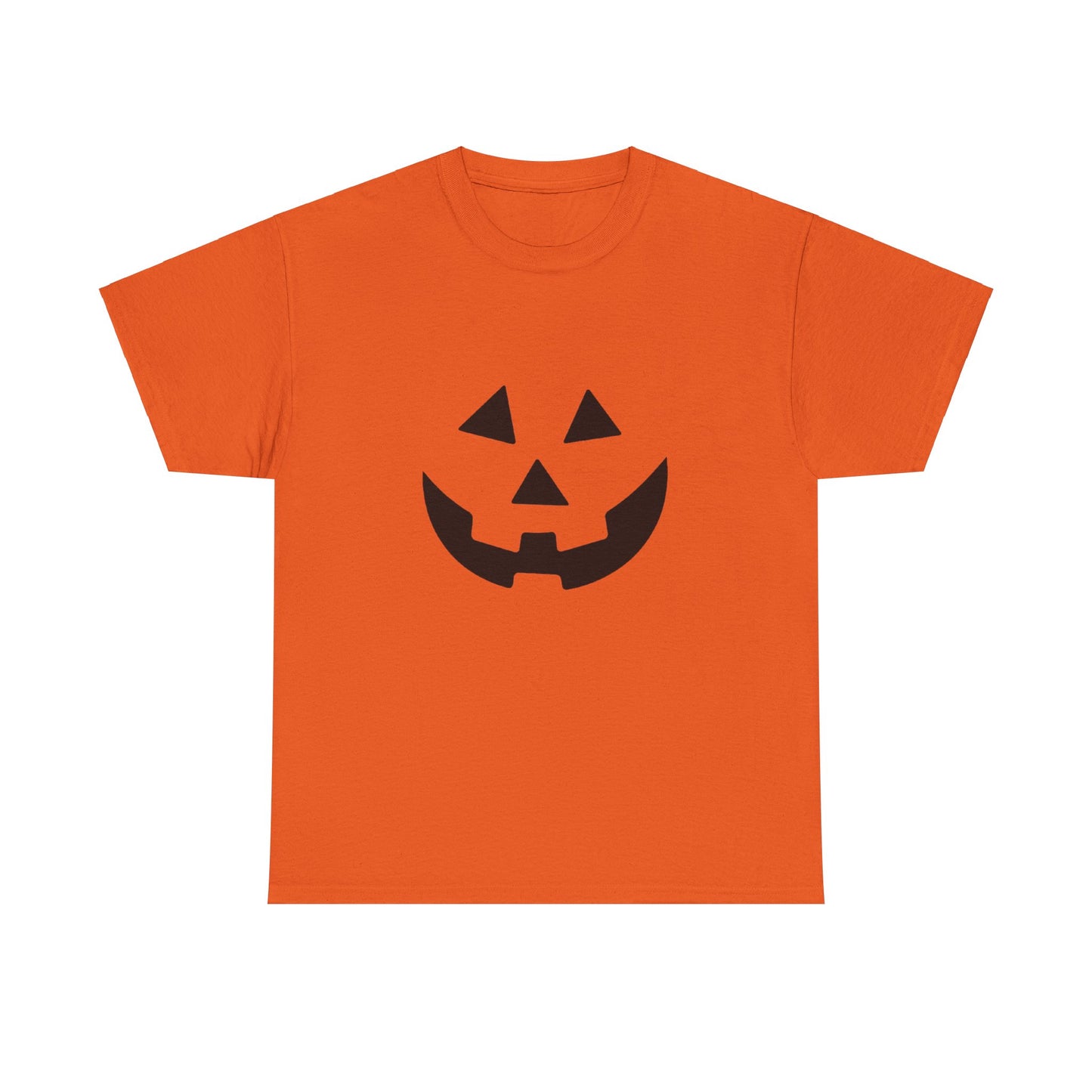 Camiseta unisex de algodón grueso con la tradicional calabaza de Halloween