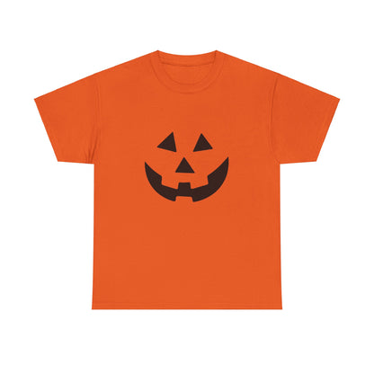 Camiseta unisex de algodón grueso con la tradicional calabaza de Halloween