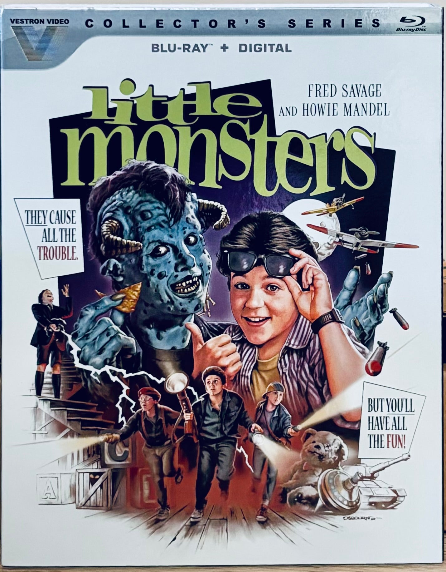 Little Monsters (Blu-ray) Vestron Video Collector's Series w/ OOP Slipcover